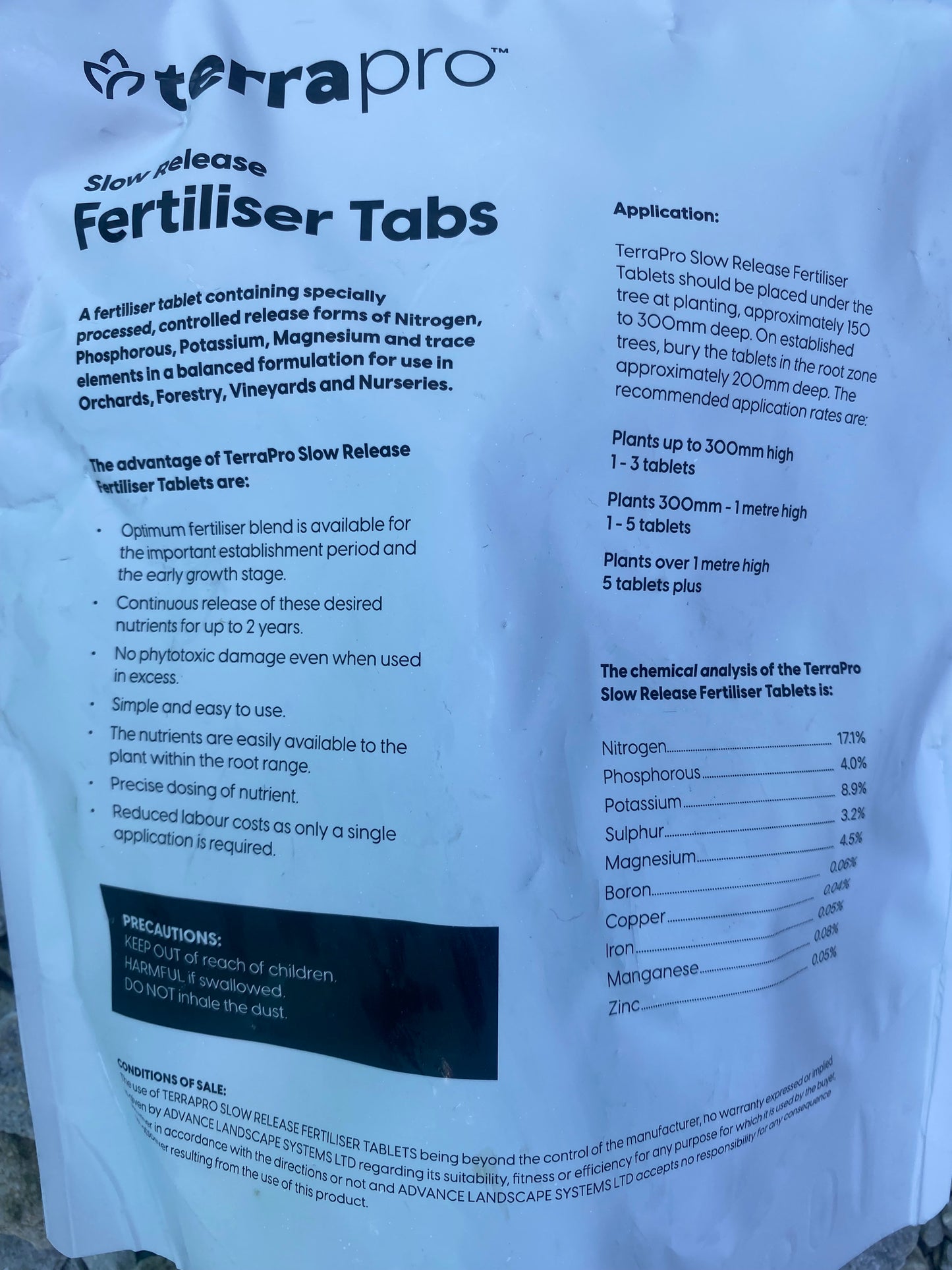Fertiliser Tablets